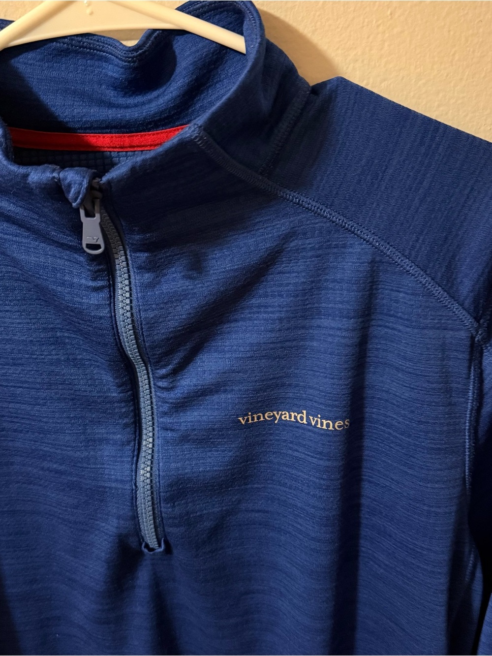 Vineyard Vines Men’s Royal Blue Half-Zip Performance Pullover Size M